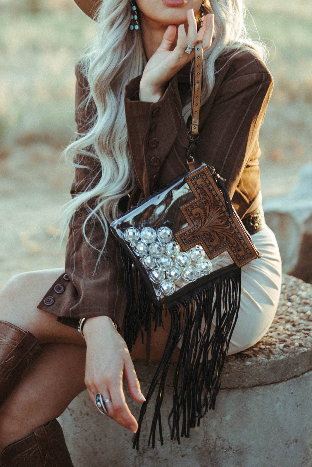 The Dana Clear Bag a Haute Southern Hyde by Beth Marie Exclu