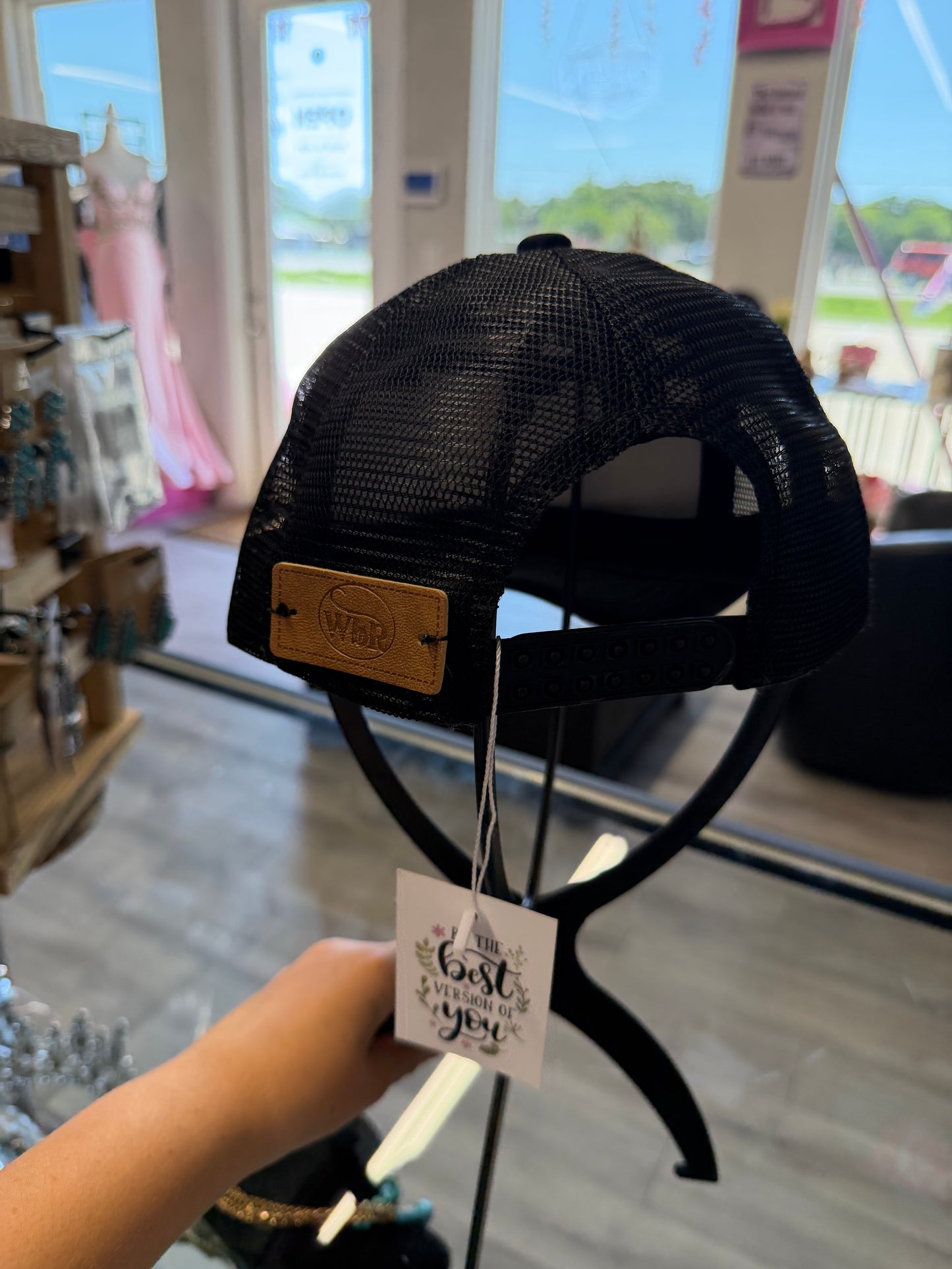 Black Howdy custom cap 