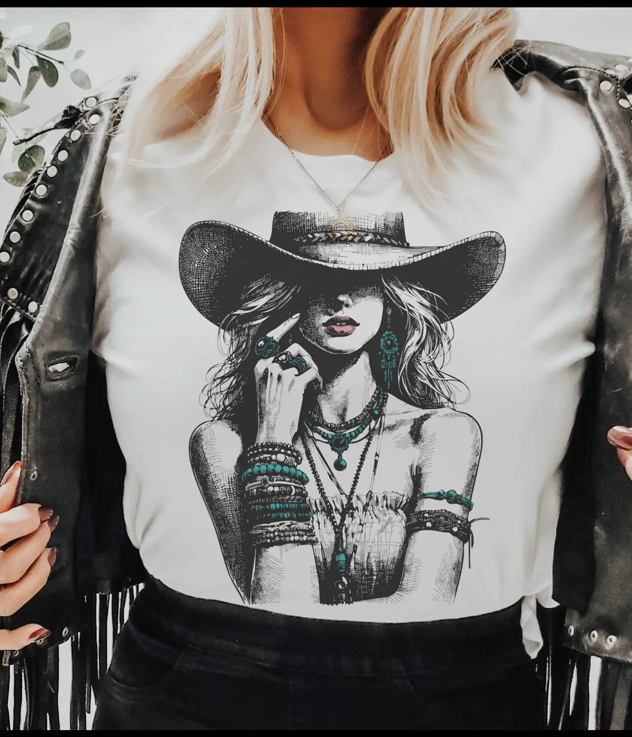Turquoise Cowgirl shirt