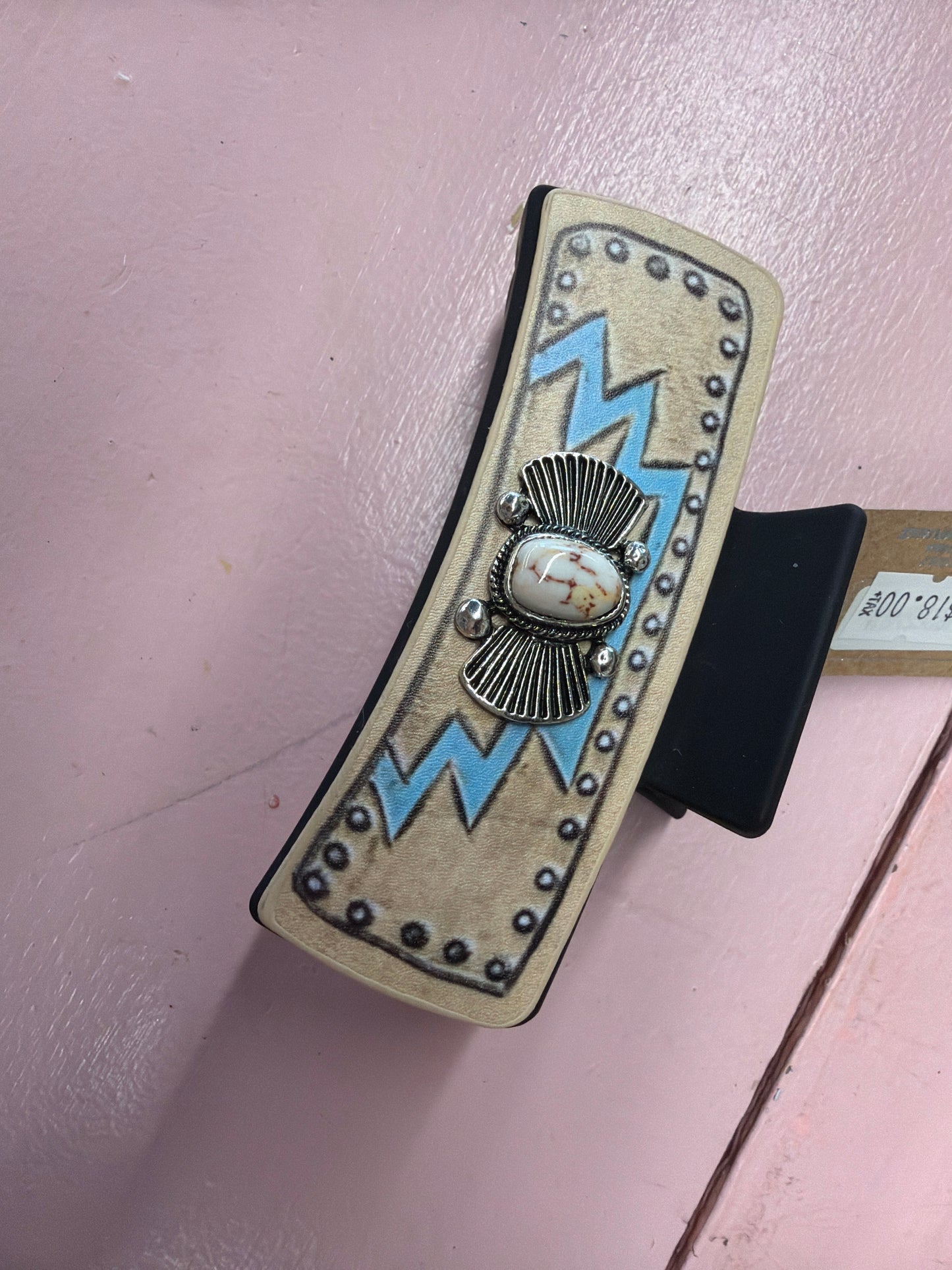 Western Navajo Design Printed Hair Claw