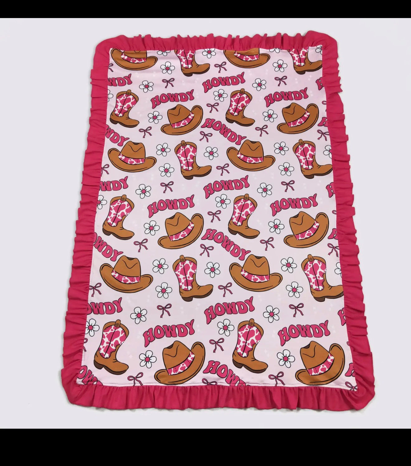 Pink Howdy Blanket