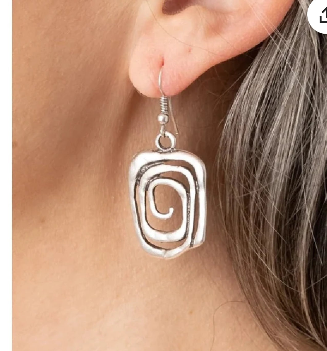 Elegant 925 Sterling Silver New Fashion Jewelry Charms Unique Spiral Earrings