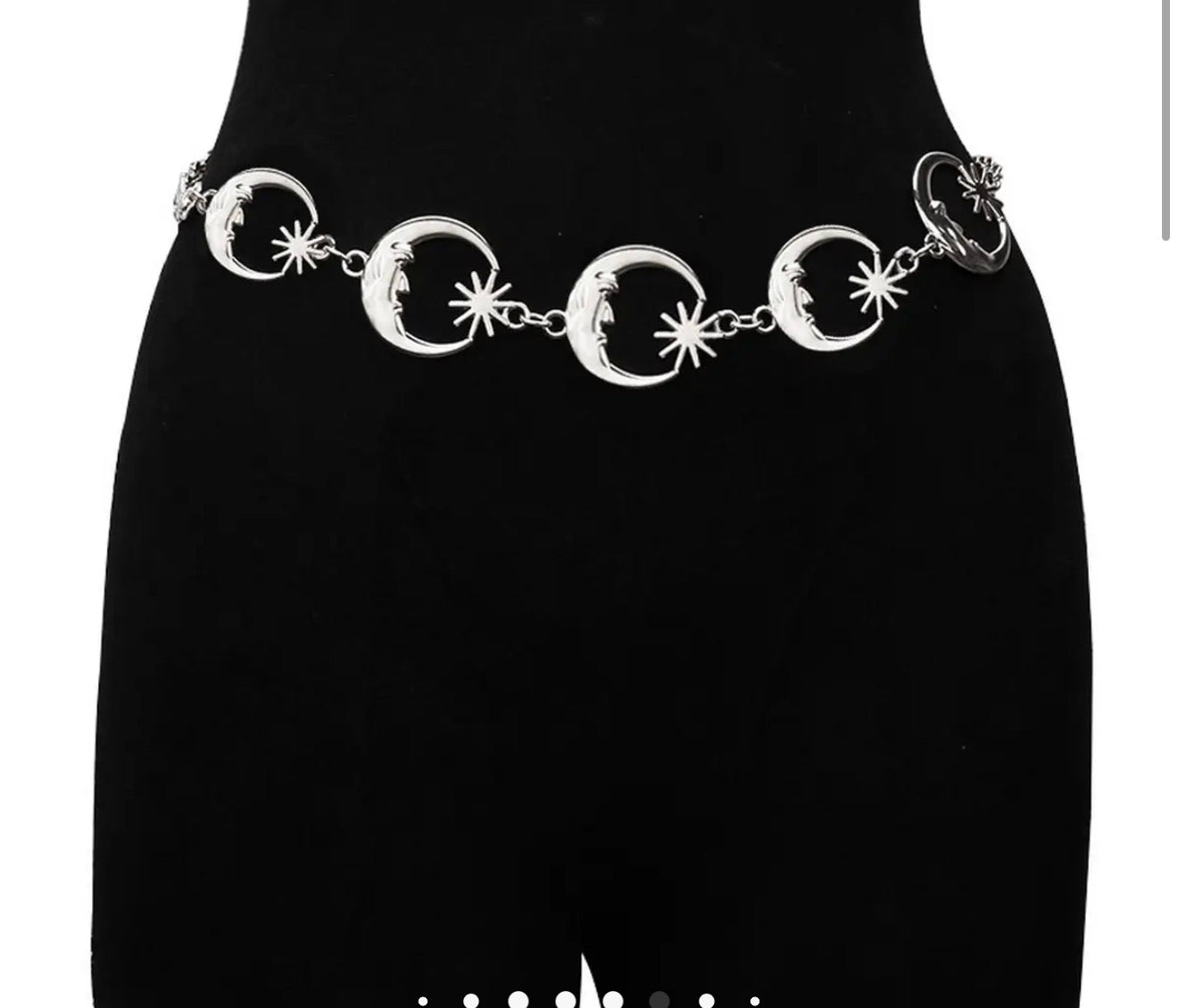 Metal Moon Waist Chain Body
