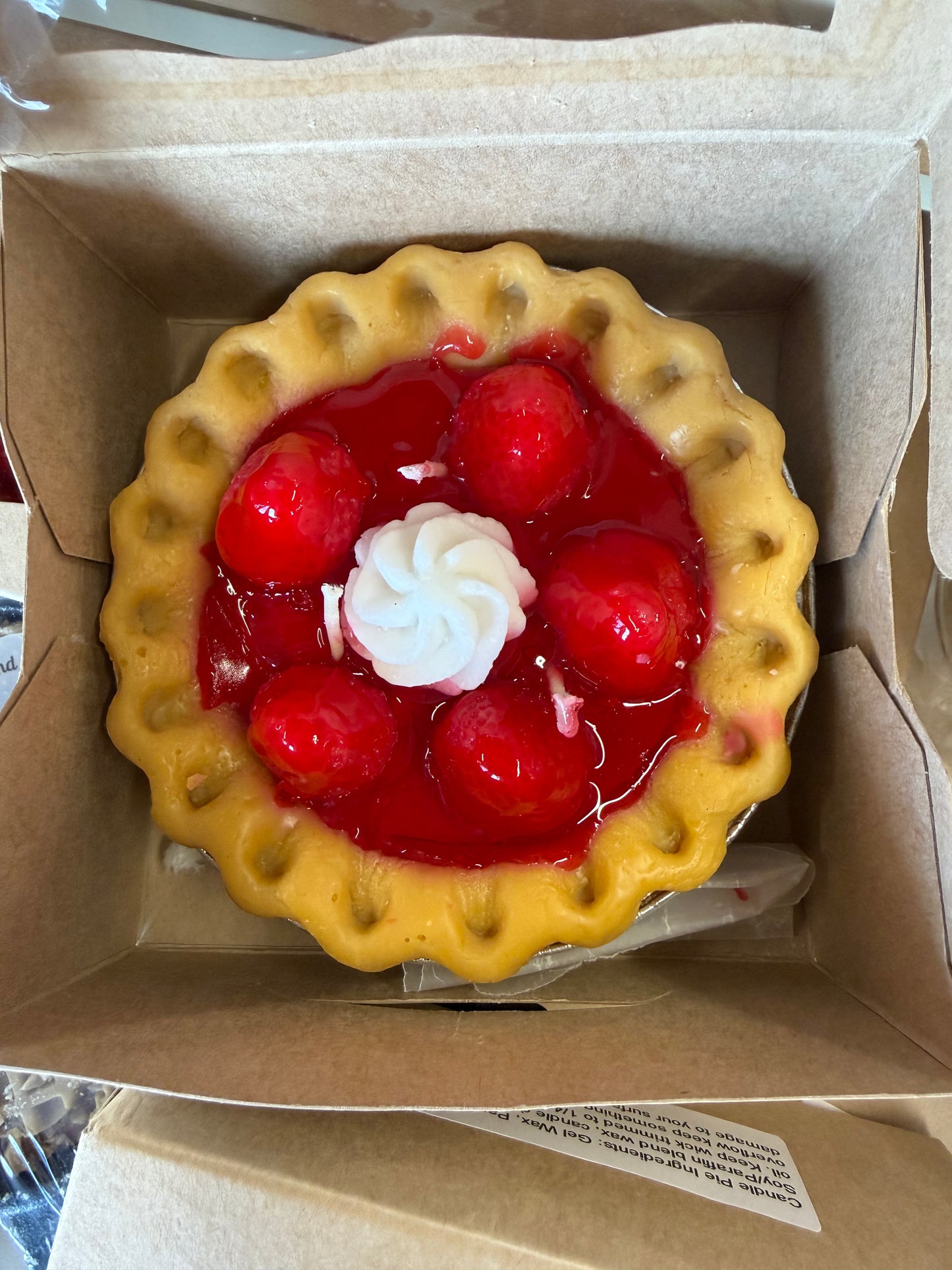 Strawberry Pie Candle-Dessert