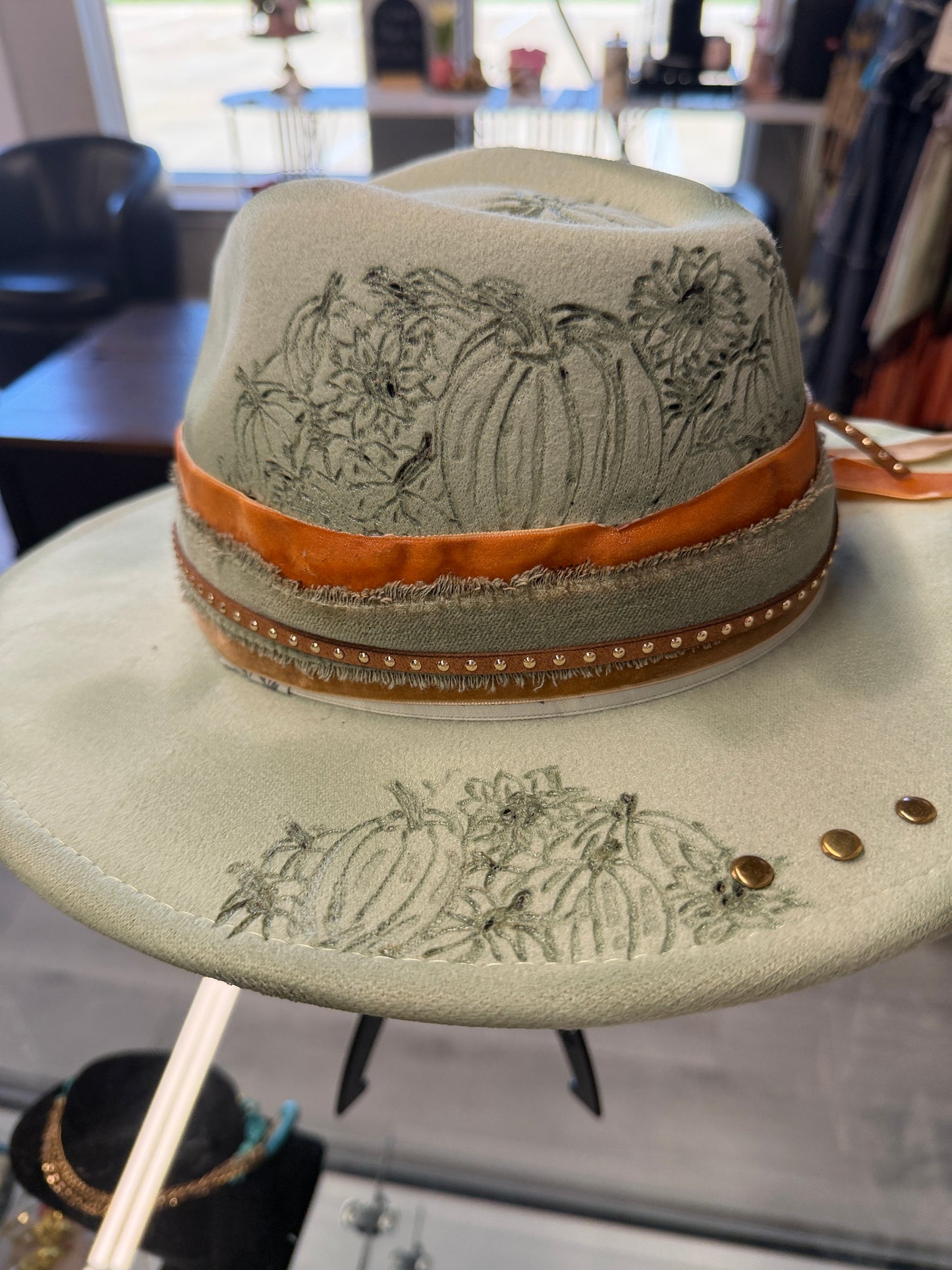 Teal Fall Custom Western Hat
