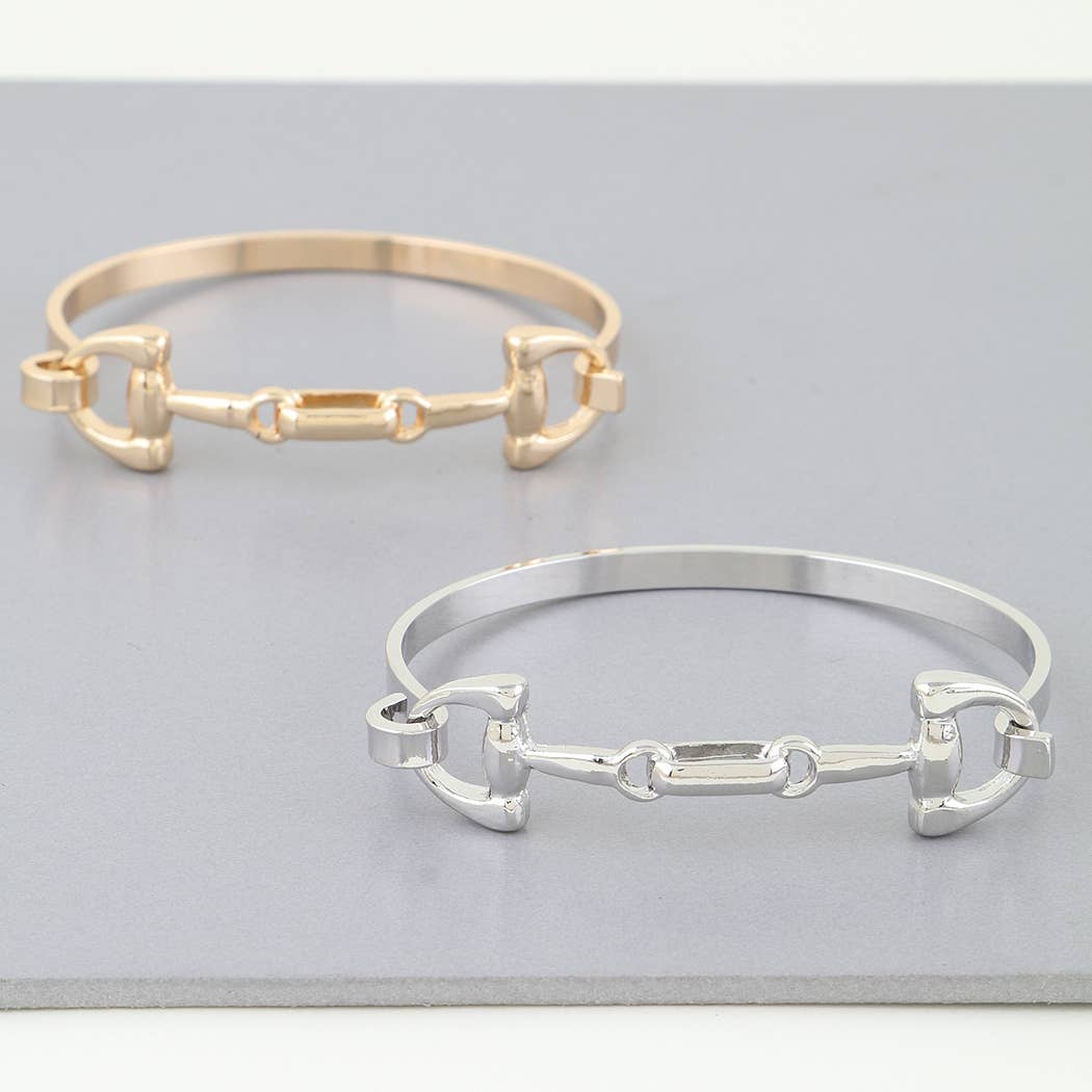 Horseshoe Chain Cuff Bracelet: SL