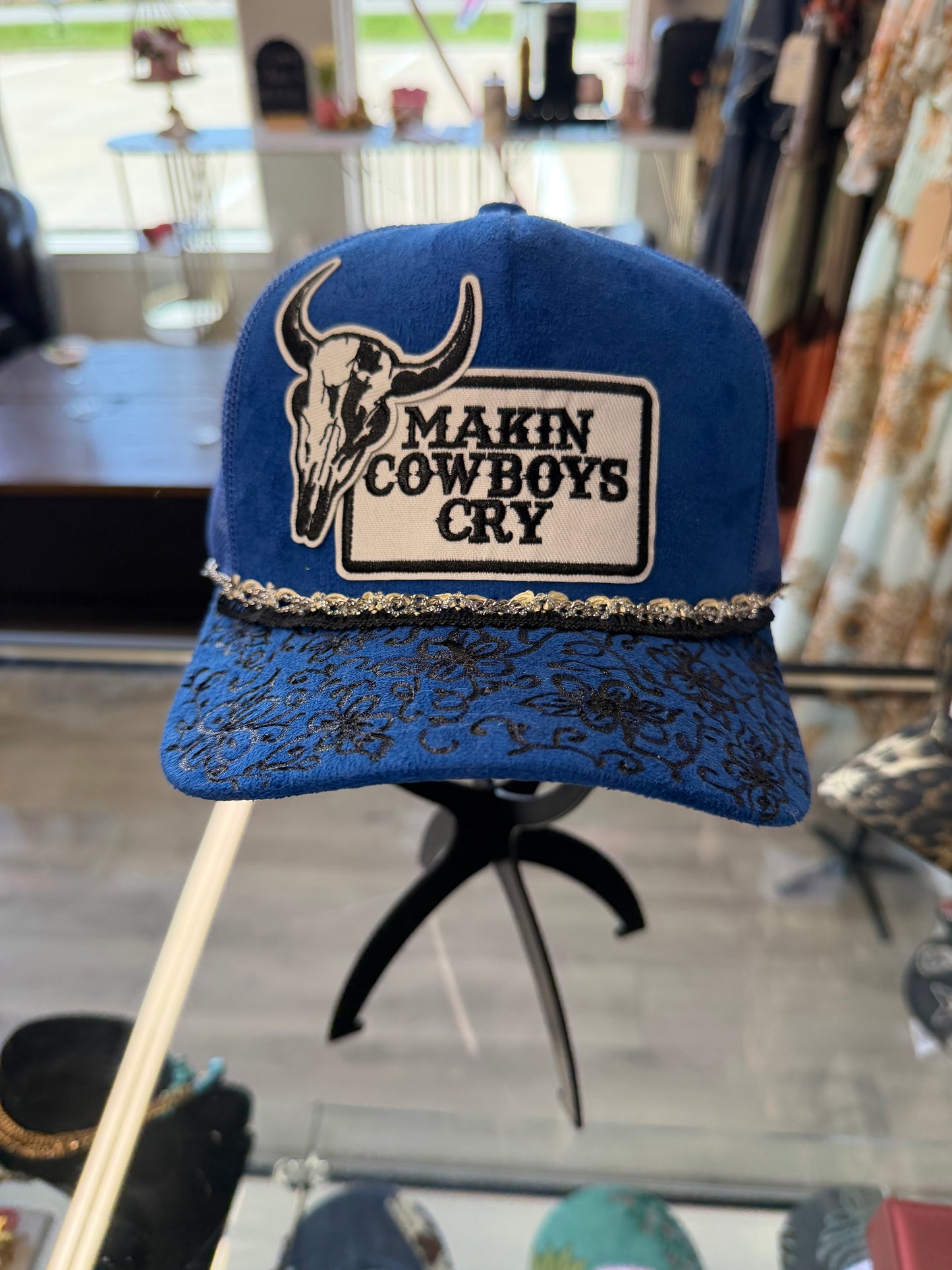 Blue Cowboys cry custom cap ￼