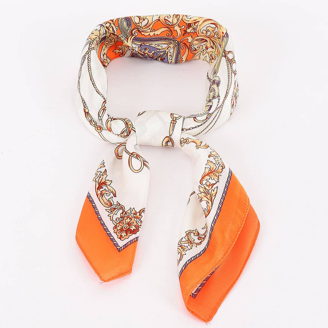 Multi Print Bandana: Orange