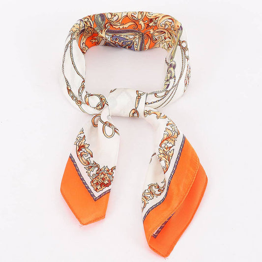 Multi Print Bandana: Orange