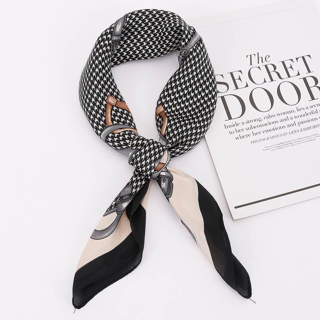 Multi Print Bandana: black