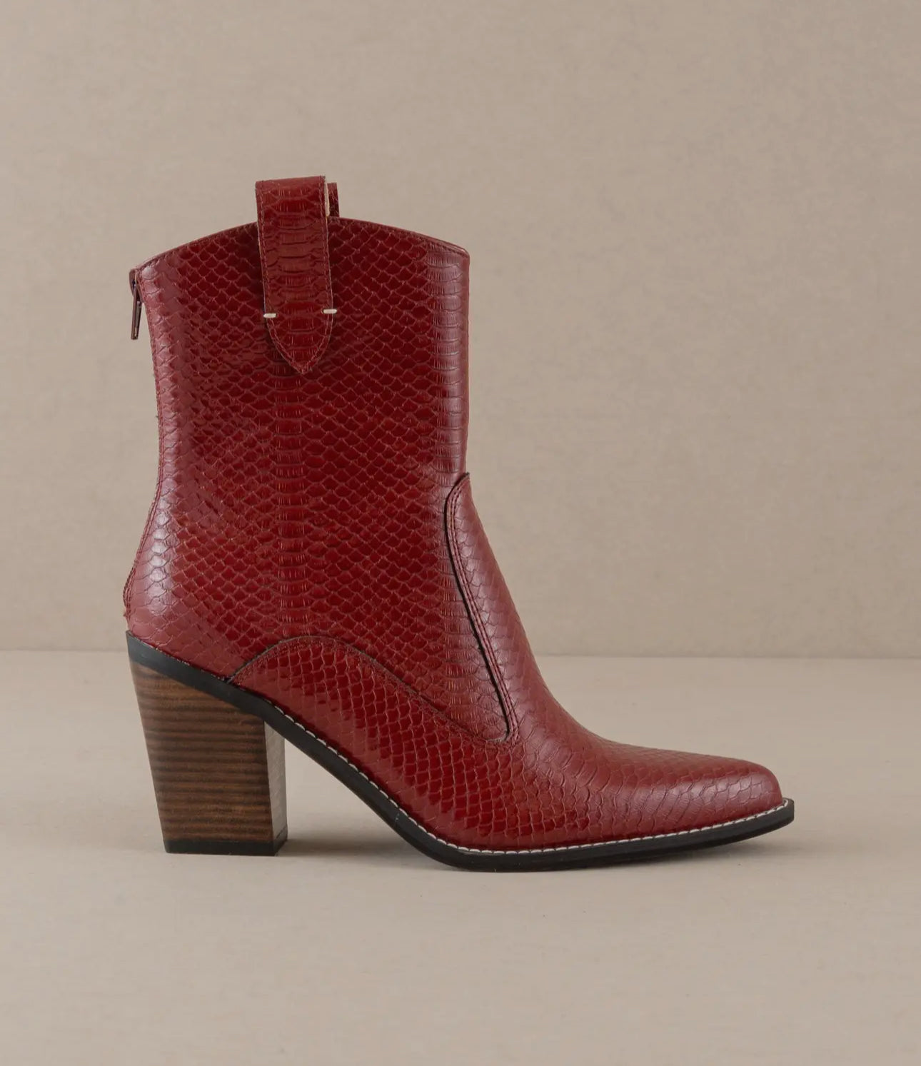 The Tara | Red Two Paneled Western Boot
