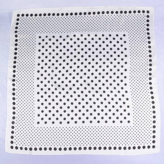 Ombre Polka Dot Print Satin Square Scarf