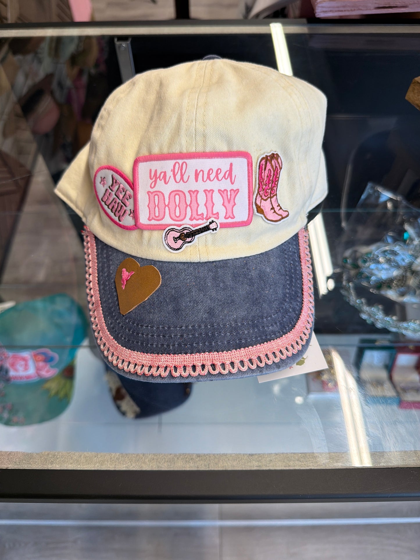 Denim dolly custom cap ￼