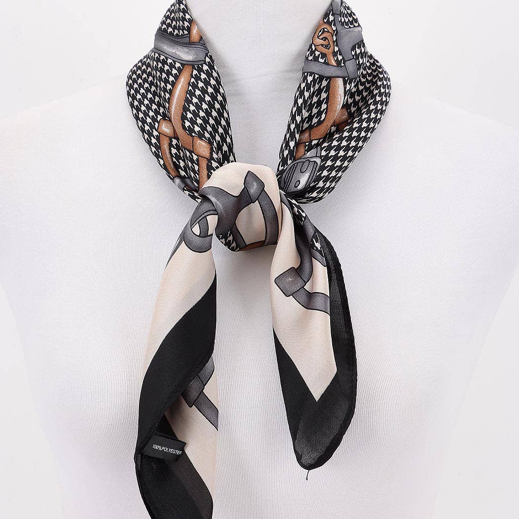 Multi Print Bandana: black