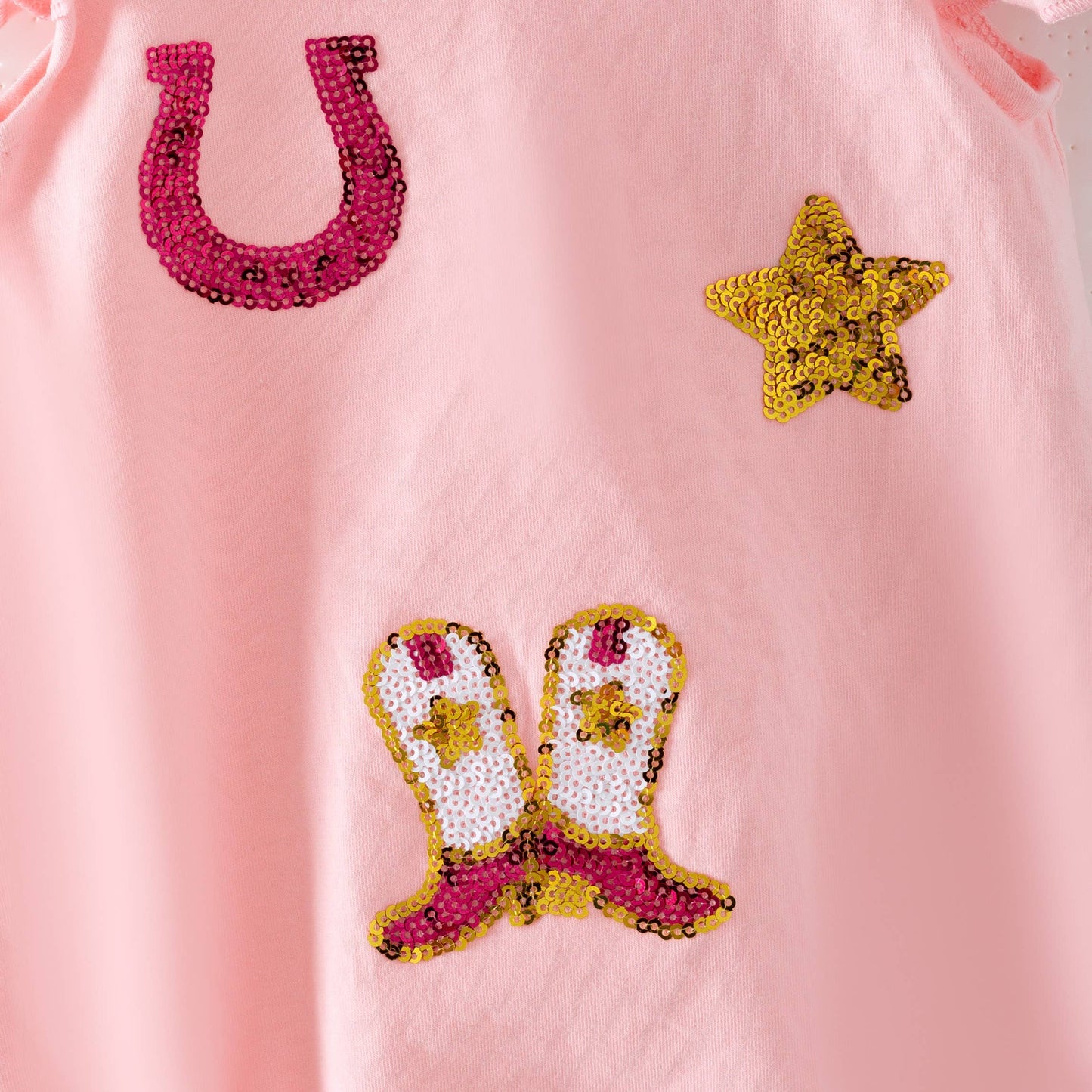 Wild West Sequin Baby Romper