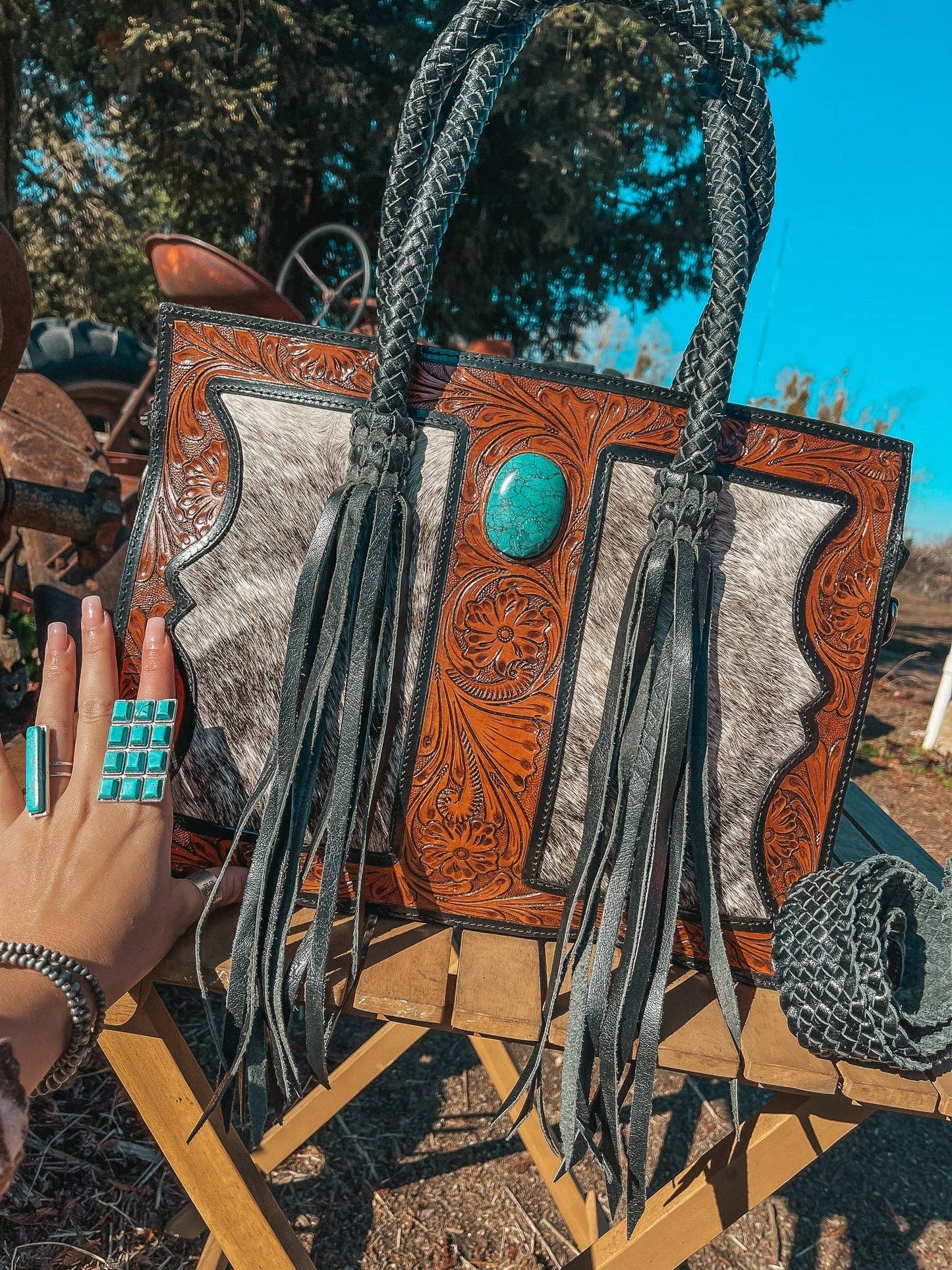 The Roper , a Haute Southern Hyde by Beth Marie Cowhide Tool
