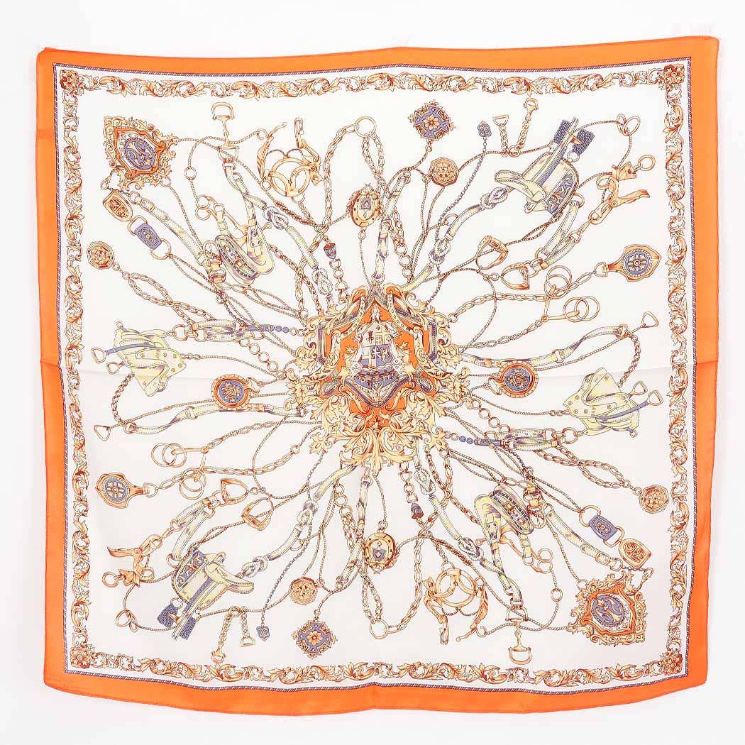 Multi Print Bandana: Orange