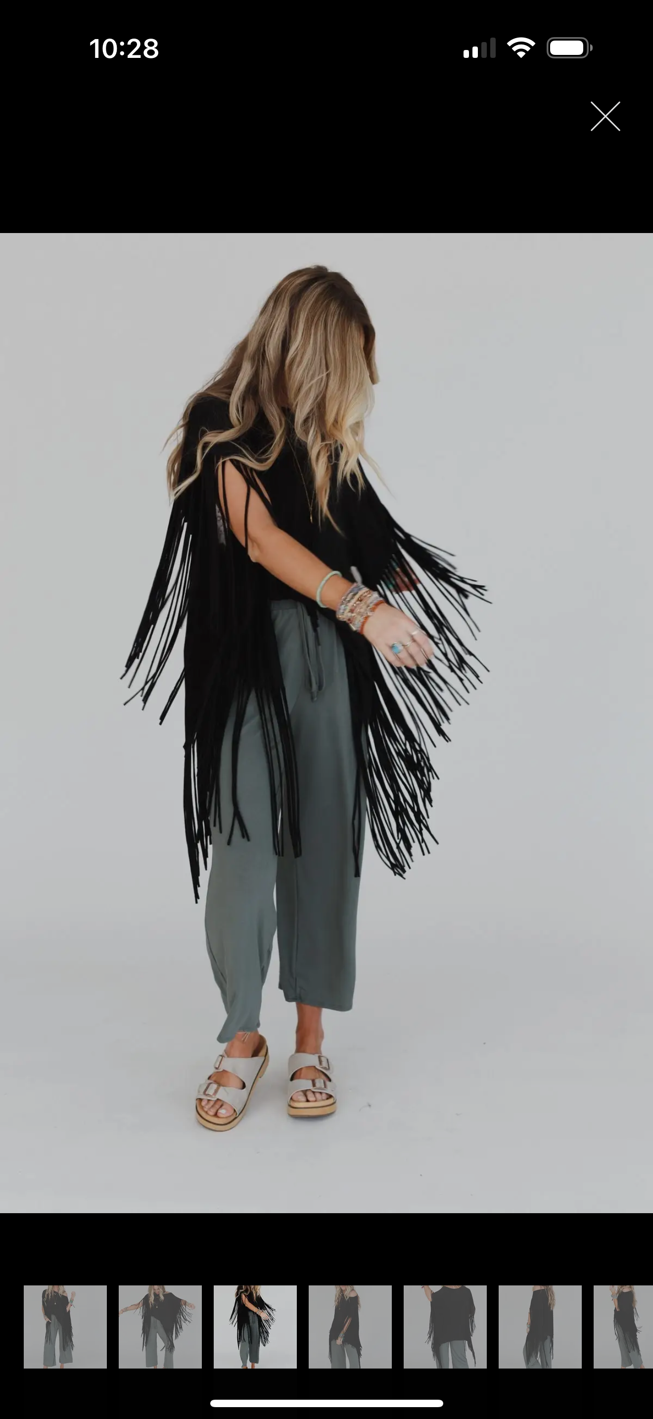 Showstopper Fringe Top - Black