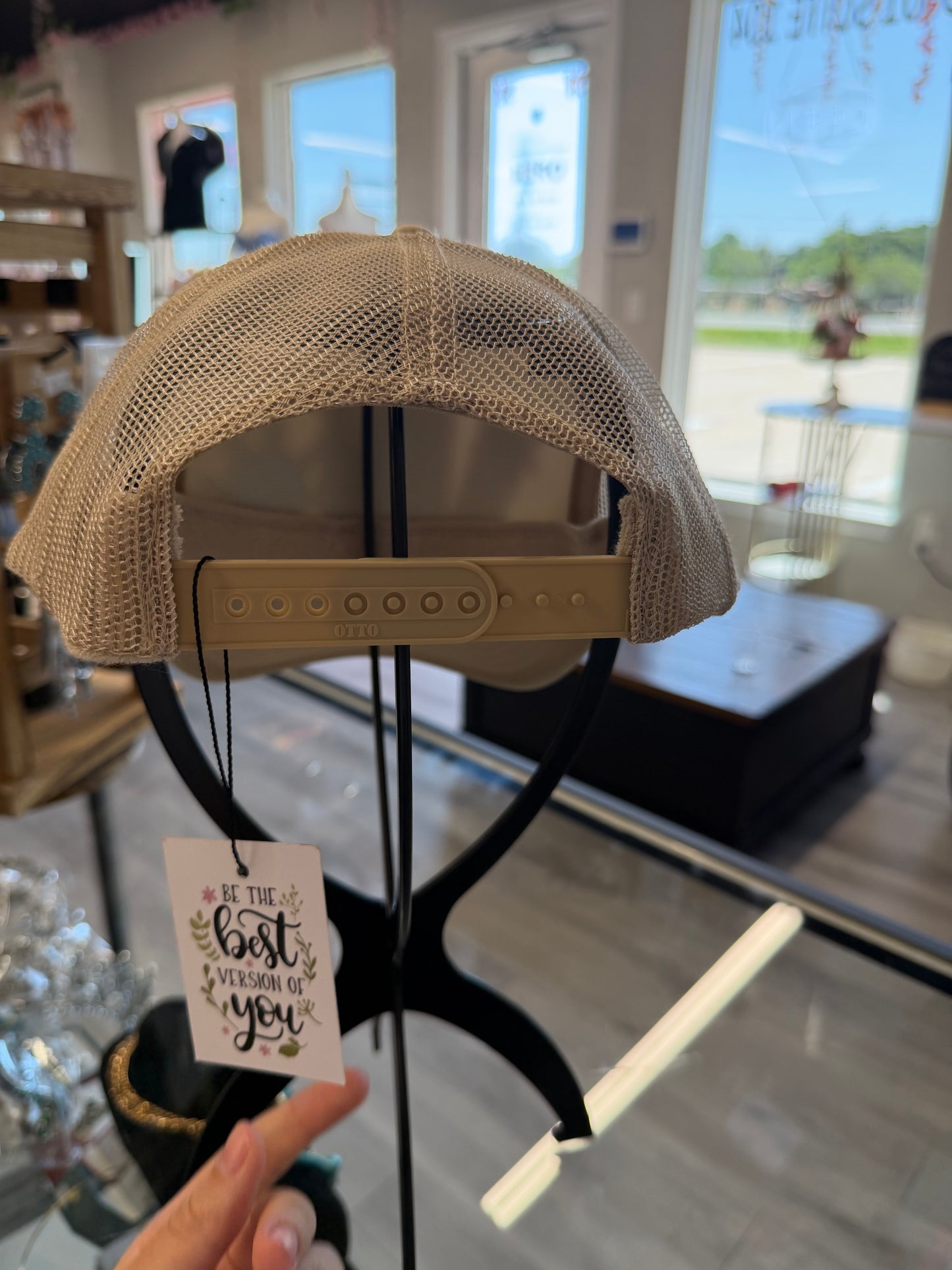 Beige howdy custom cap ￼