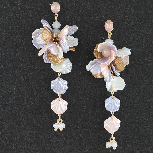 Blossoming Flower Drop Earrings