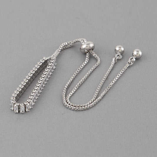 Classic Rhinestone Adjustable Bracelet