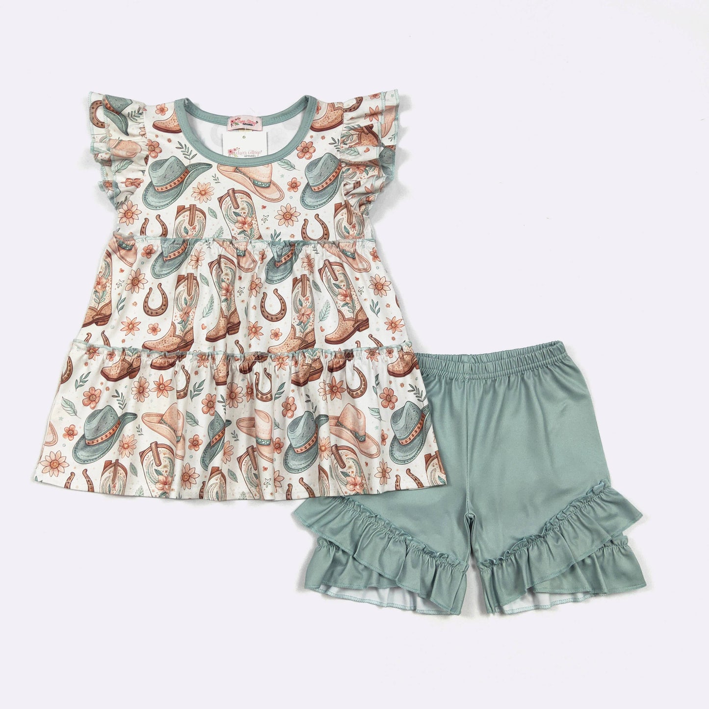 Sage Cowgirl Girls Set