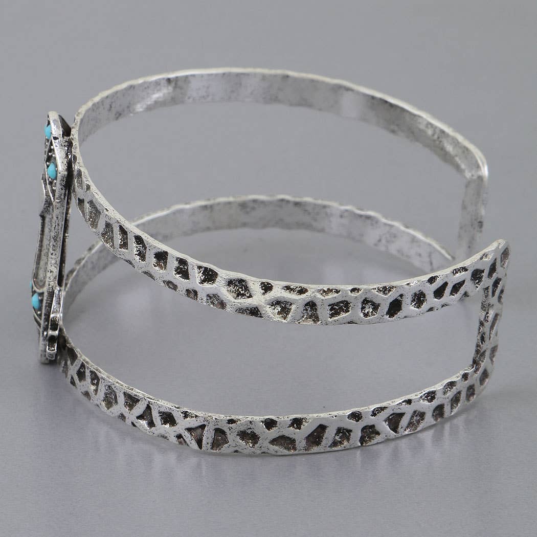 Cowgirl Boot Open Cuff Bracelet