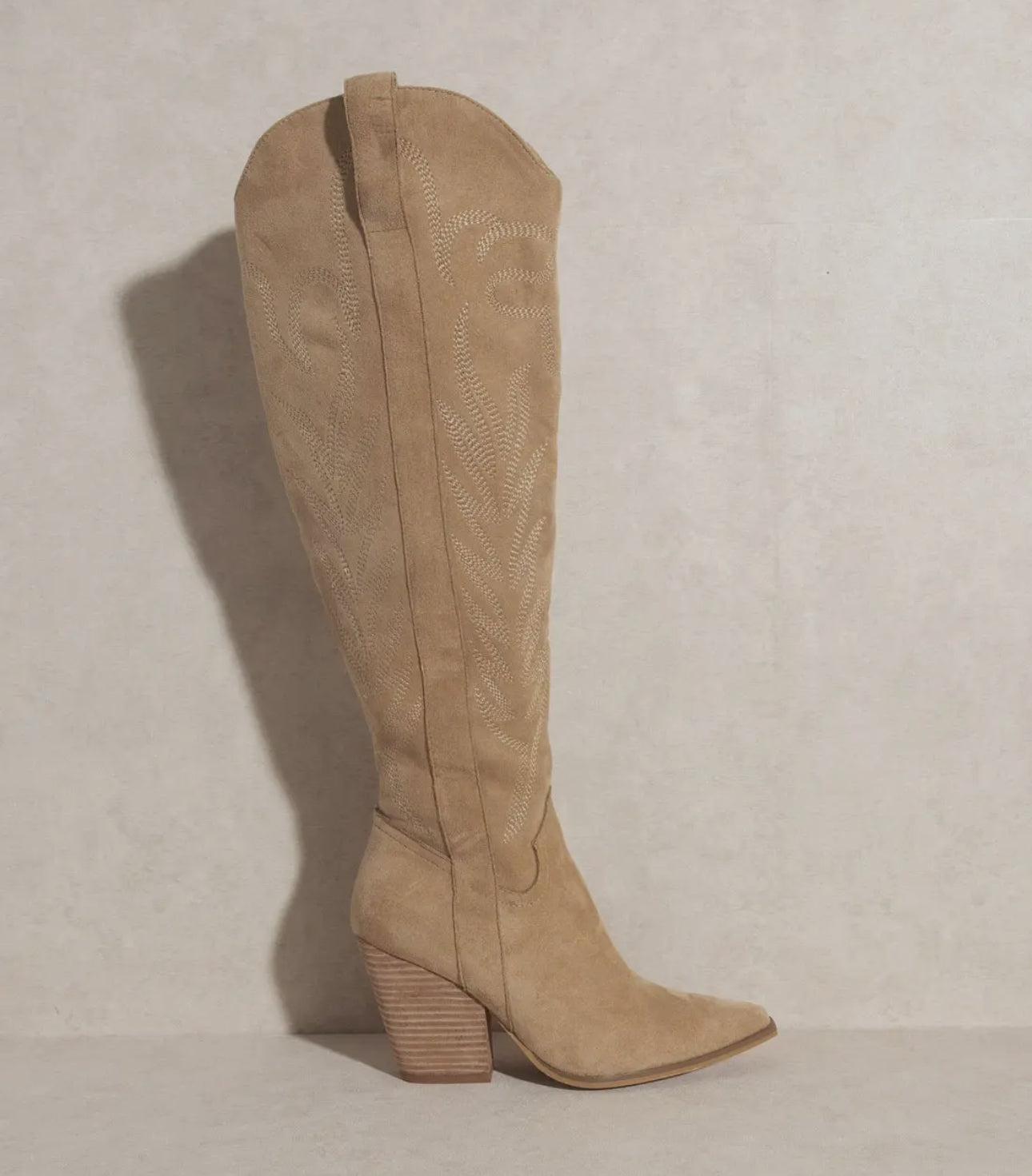 The Bronco Almond, black and  off white | Knee High Cowboy
Western Boots