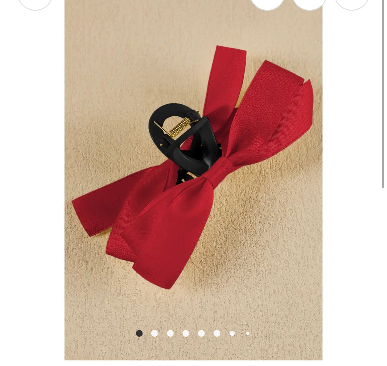 Valentine Bow Decor Large Hair Claw Clip