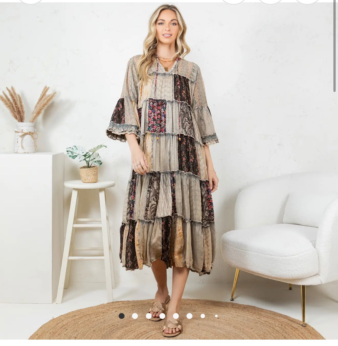 Timeless Long Jhabla Dress - Elegant &Chic