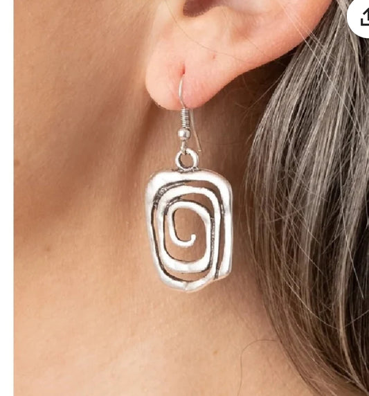 Elegant 925 Sterling Silver New Fashion Jewelry Charms Unique Spiral Earrings
