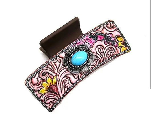 Western Style Concho Hair Claw