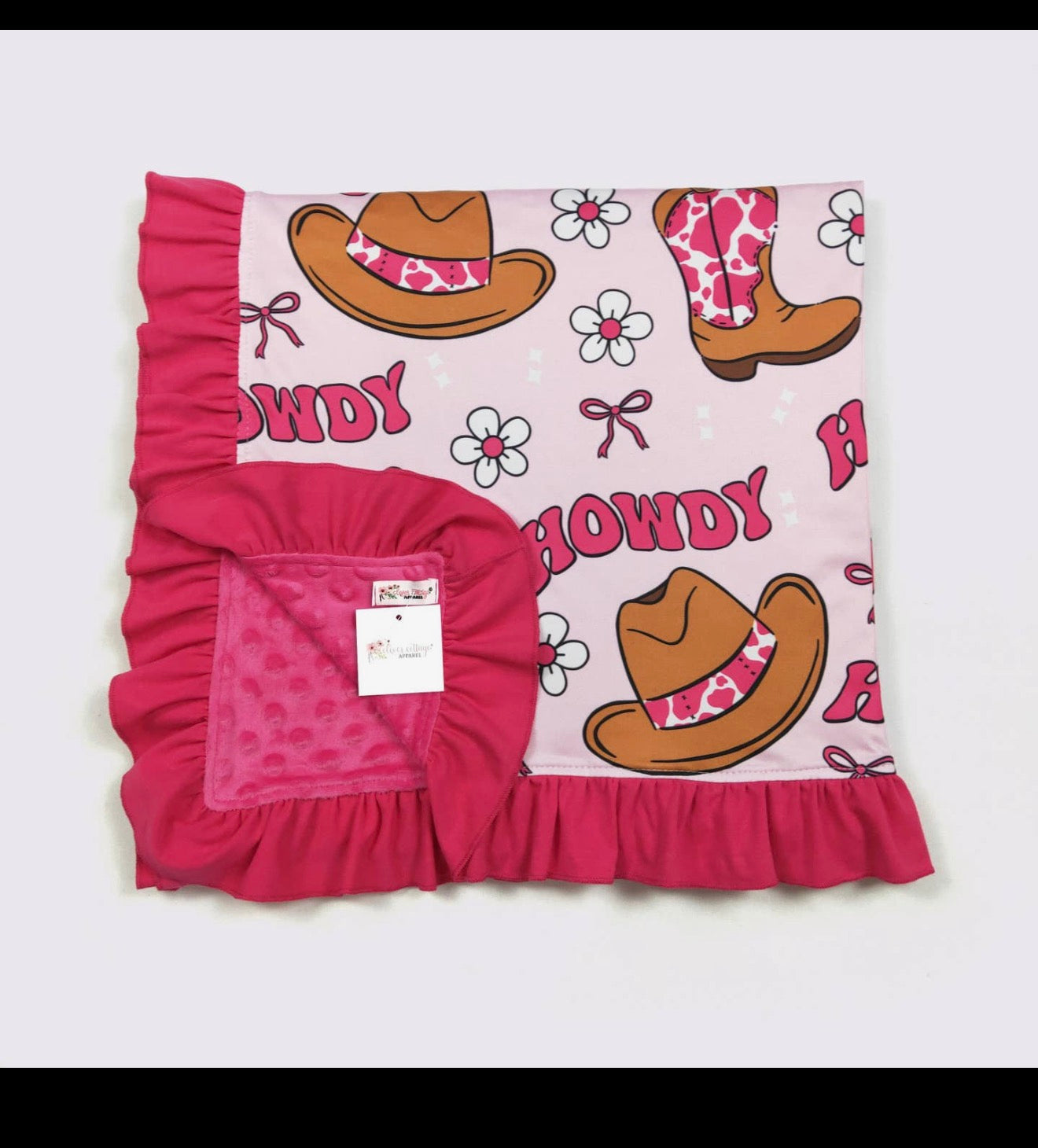 Pink Howdy Blanket