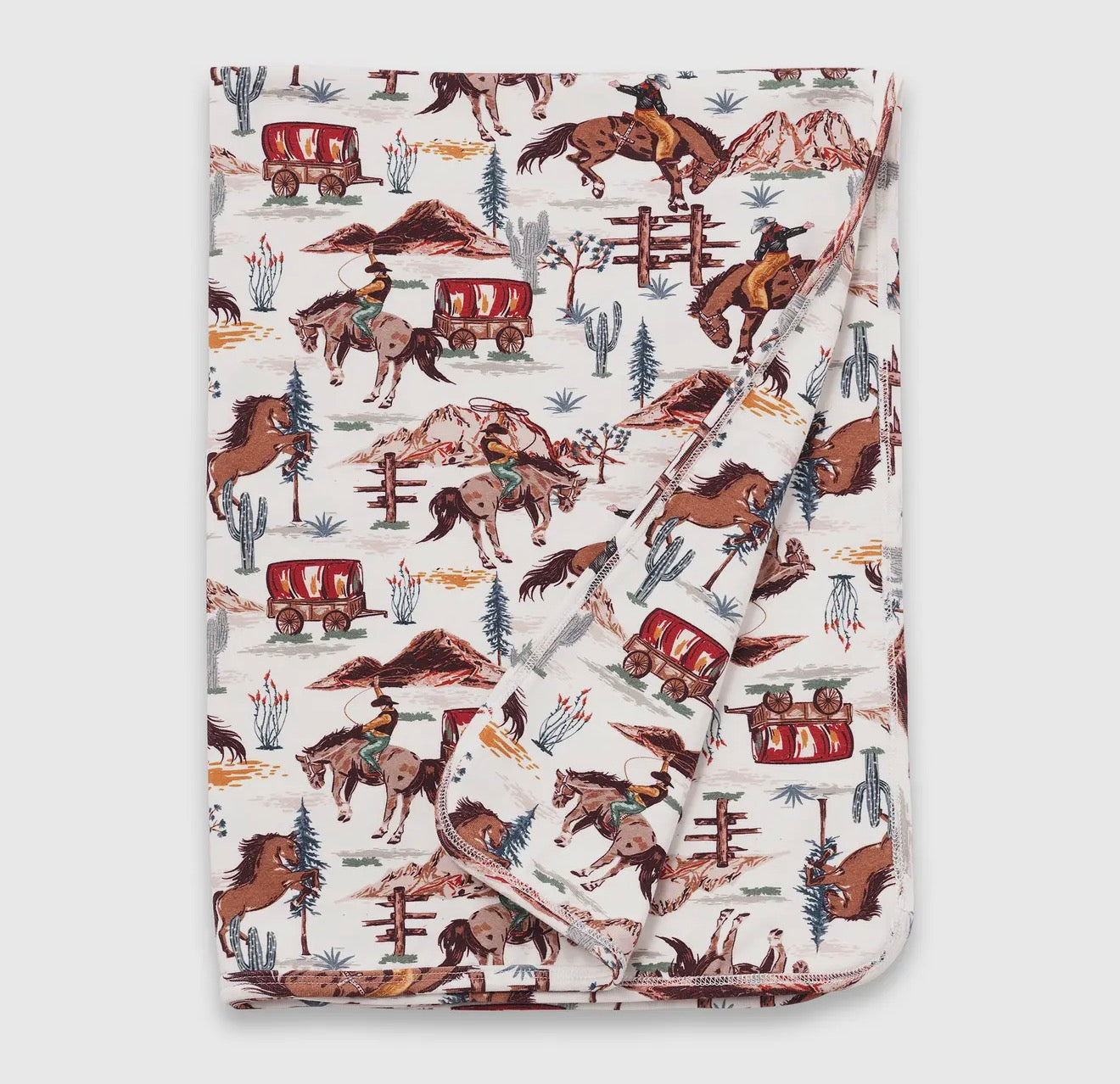 Cowboy Baby Boy Bamboo Stroller Blanket
- Western Spirit