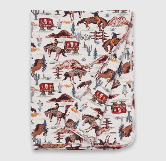 Cowboy Baby Boy Bamboo Stroller Blanket
- Western Spirit