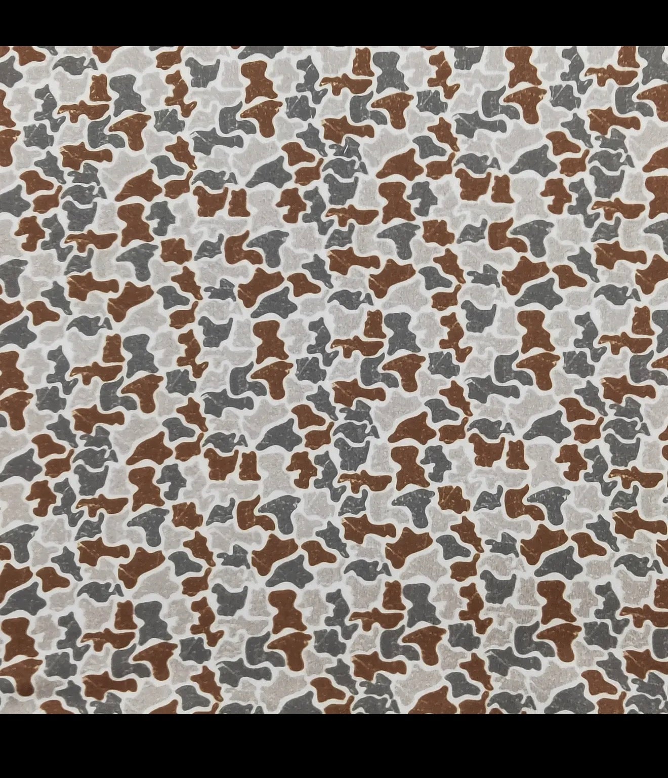 Distressed Camo Boy Collar Shirt