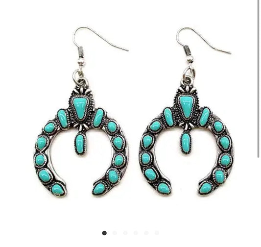 Western Squash Blossom Earring