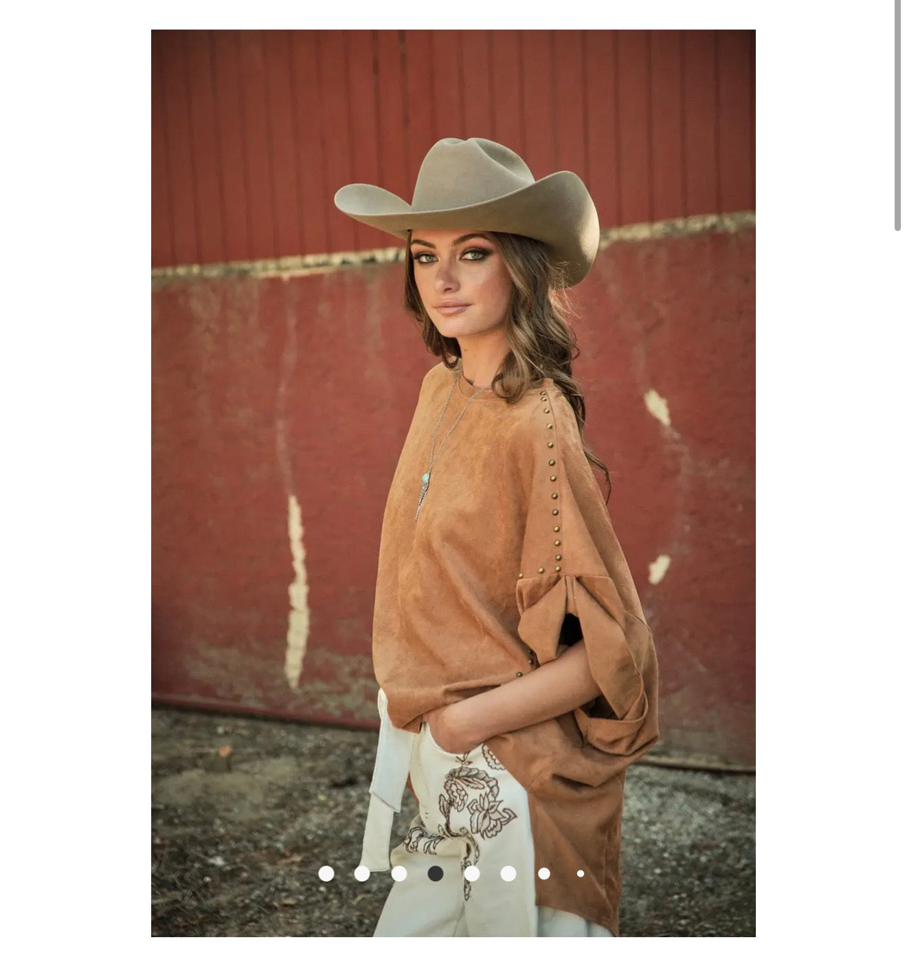 Studded High Low Oversized Tee