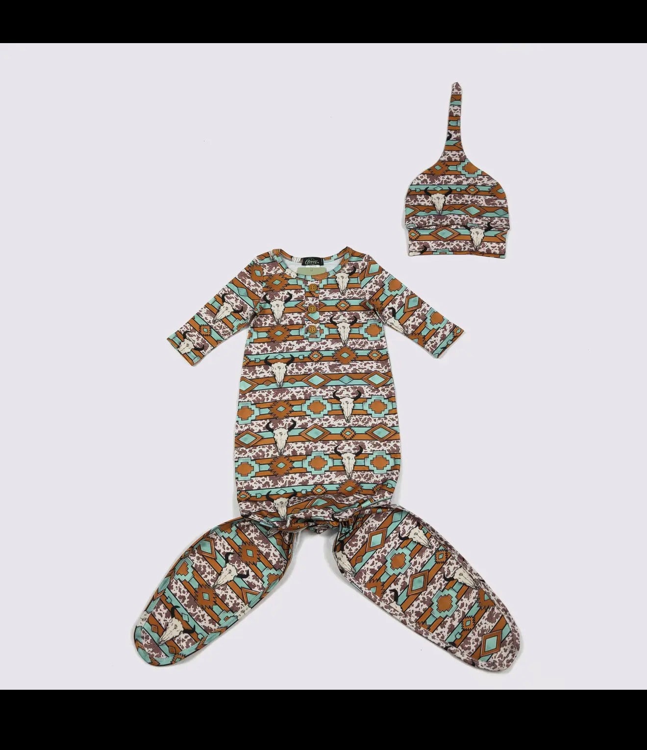 Aztec Longhorn Knotted Gown
