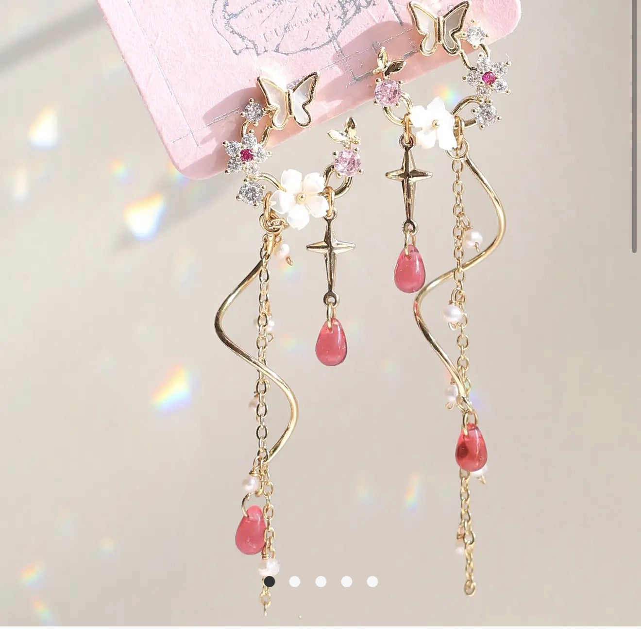 Spiral Threader Earrings, 14k Drop Dangle Gold Earring