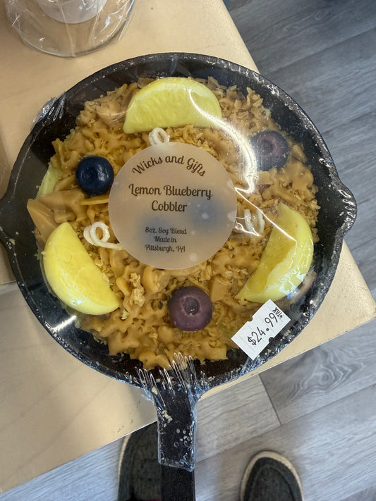 Lemon Blueberry Cobbler Skillet