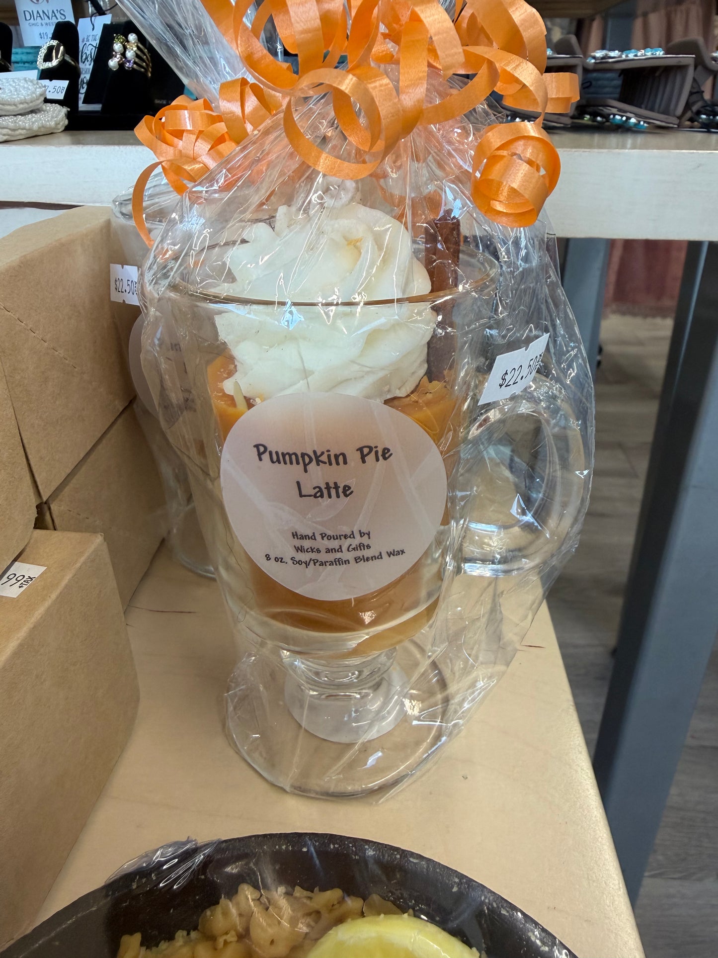 Pumpkin Pie Latte-Dessert Candle Drink