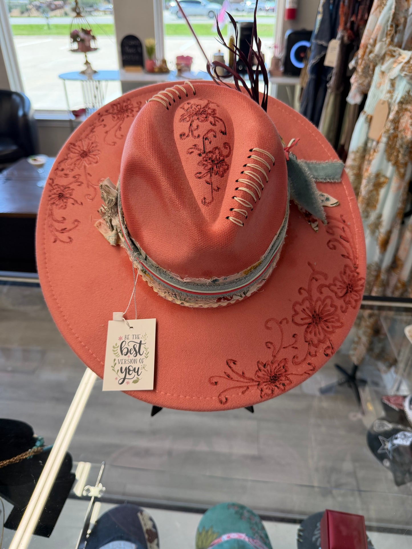 Pink Custom Western Hat