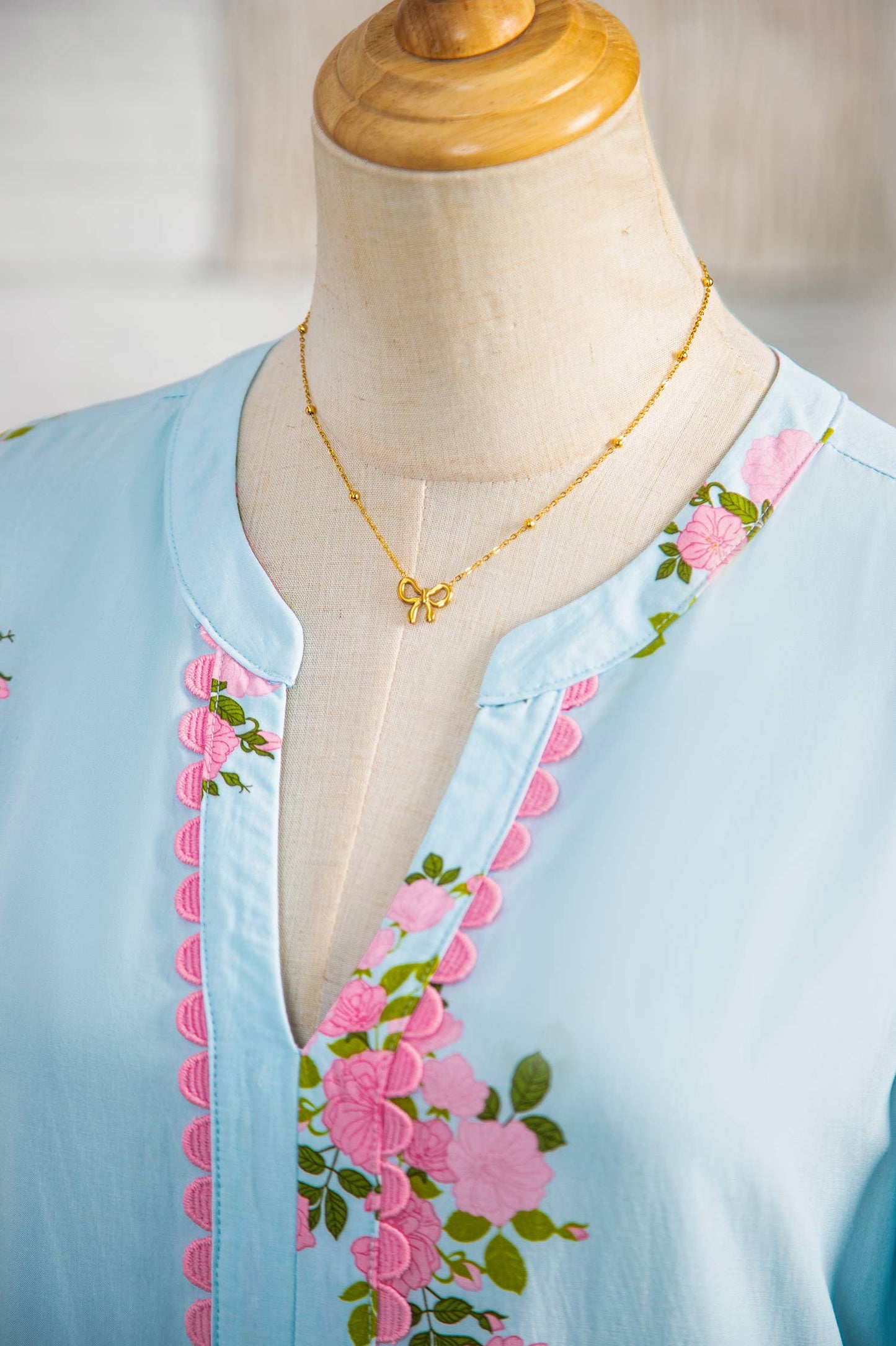 V Neck Flutter Short Sleeve Floral Maxi Dresses Sky Blue