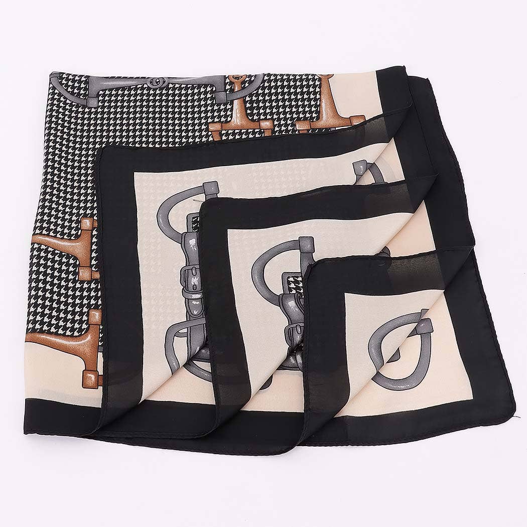 Multi Print Bandana: black