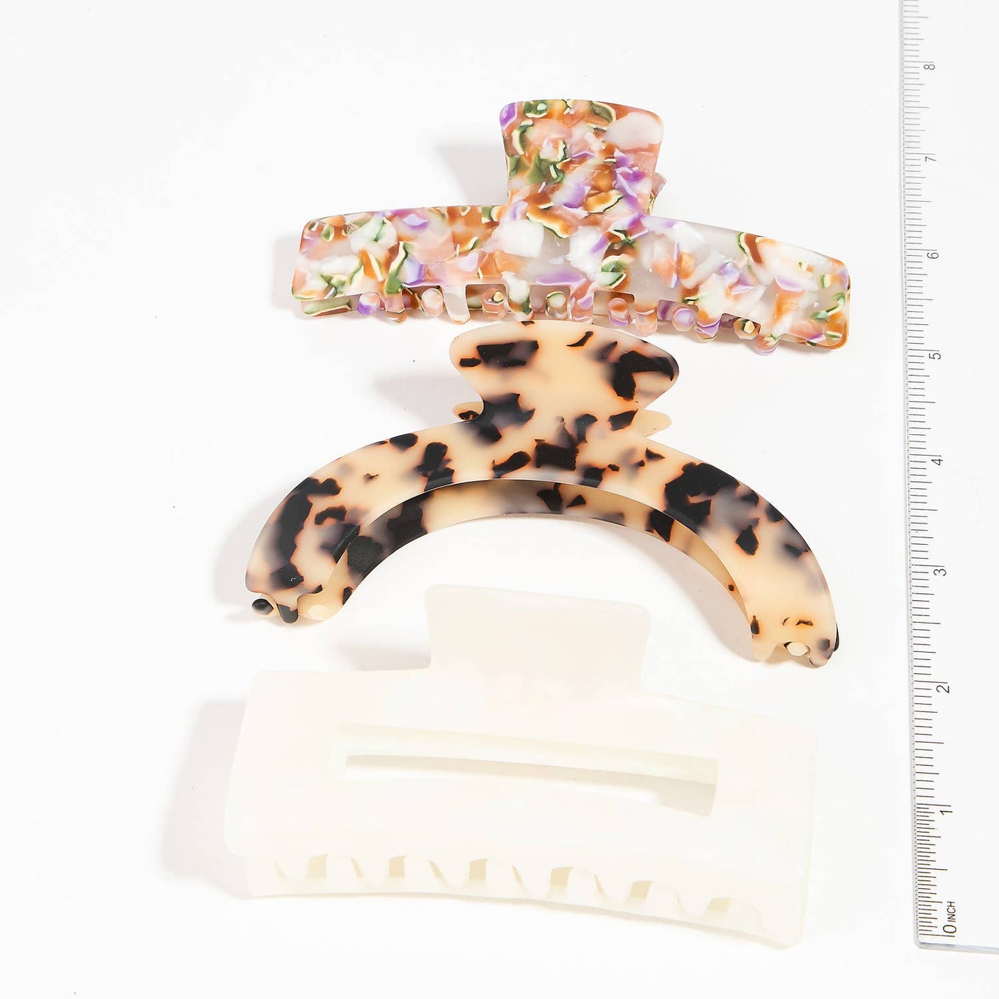 3 Piece Mixed Acetate Hair Claws
