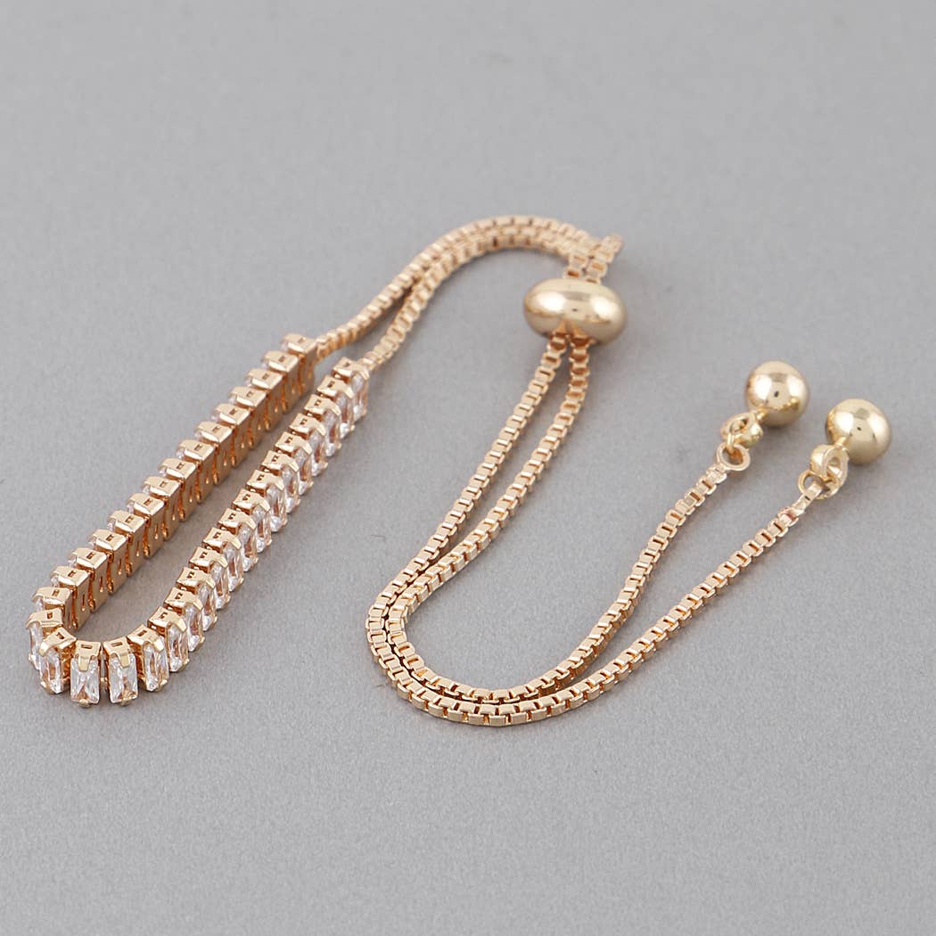 Classic Rhinestone Adjustable Bracelet